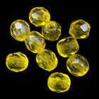 4mm Transparent Lemon Fire Polished Bead-General Bead