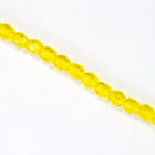 4mm Transparent Lemon Fire Polished Bead-General Bead