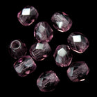 4mm Transparent Amethyst Fire Polished Bead-General Bead