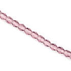 4mm Transparent Amethyst Fire Polished Bead-General Bead