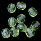 4mm Transparent Peridot Fire Polished Bead-General Bead