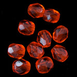 4mm Transparent Hyacinth Fire Polished Bead-General Bead