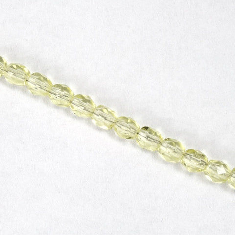 4mm Transparent Jonquil Fire Polished Bead-General Bead