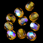 4mm Transparent Light Topaz AB Fire Polished Bead-General Bead
