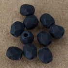 4mm Matte Black Fire Polished Bead-General Bead