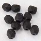 4mm Matte Black Fire Polished Bead-General Bead