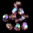 4mm Transparent Amethyst AB Fire Polished Bead-General Bead