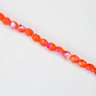 4mm Transparent Hyacinth AB Fire Polished Bead-General Bead