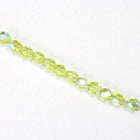 4mm Transparent Peridot AB Fire Polished Bead-General Bead