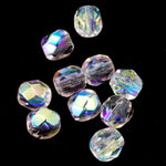 4mm Transparent Rose AB Fire Polished Bead-General Bead
