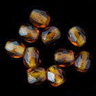 4mm Transparent Smoked Topaz Fire Polished Bead-General Bead