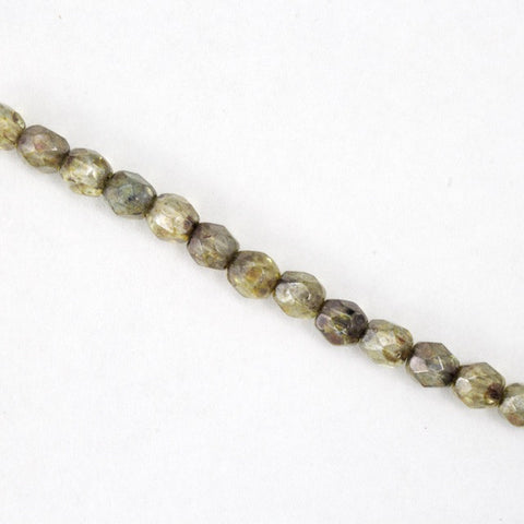 4mm Luster Olive Fire Polished Bead-General Bead