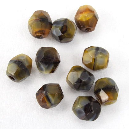 4mm Tiger Eye Fire Polished Bead-General Bead
