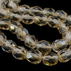 4mm Luster Beige Cloud Fire Polished Bead (50 Pcs) #GBB079