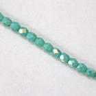 4mm Opaque Sea Foam AB Fire Polished Bead-General Bead