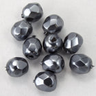 4mm Pearl Dark Grey Fire Polished Bead-General Bead
