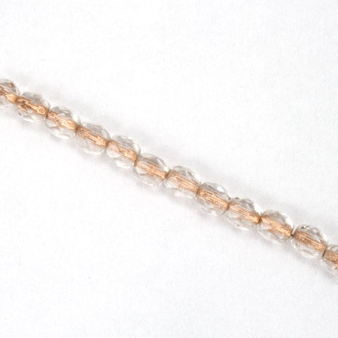 4mm Copper Lined Crystal Fire Polished Bead-General Bead