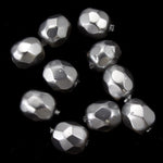 4mm Pearl Light Grey Fire Polished Bead-General Bead