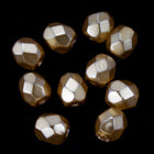4mm Pearl Gold Fire Polished Bead-General Bead