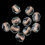 4mm Copper Lined Black Diamond Fire Polished Bead-General Bead