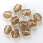 4mm Copper Lined Black Diamond Fire Polished Bead-General Bead