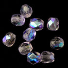 4mm Transparent Lilac AB Fire Polished Bead-General Bead