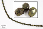 4mm Metallic Olivine Fire Polished Bead-General Bead