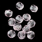 4mm Transparent Light Rose Fire Polished Bead-General Bead