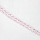4mm Transparent Light Rose Fire Polished Bead-General Bead
