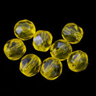 6mm Transparent Lemon Fire Polished Bead-General Bead