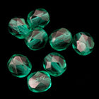 6mm Transparent Emerald Fire Polished Bead-General Bead