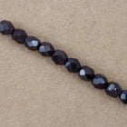 6mm Transparent Garnet Fire Polished Bead-General Bead