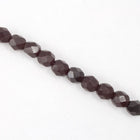 6mm Transparent Garnet Fire Polished Bead-General Bead