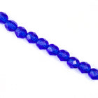 6mm Transparent Sapphire Fire Polished Bead-General Bead