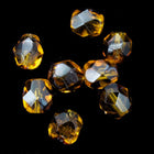 6mm Transparent Tortoiseshell Fire Polished Bead-General Bead