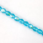 6mm Transparent Aqua AB Fire Polished Bead-General Bead