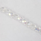 6mm Transparent Crystal AB Fire Polished Bead-General Bead