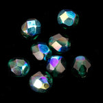 6mm Transparent Emerald AB Fire Polished Bead-General Bead