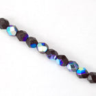 6mm Transparent Garnet AB Fire Polished Bead-General Bead