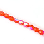 6mm Transparent Hyacinth AB Fire Polished Bead-General Bead
