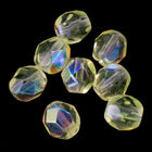 6mm Transparent Jonquil AB Fire Polished Bead-General Bead