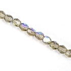 6mm Transparent Black Diamond AB Fire Polished Bead-General Bead