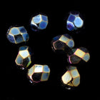 6mm Metallic Green Iris Fire Polished Bead-General Bead