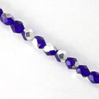 6mm Transparent Cobalt CAL Fire Polished Bead-General Bead
