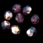 6mm Amethyst/Gold Fire Polished Bead-General Bead