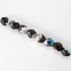 6mm Jet Vitrail Medium Fire Polished Bead-General Bead