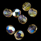 6mm Transparent Beige AB Fire Polished Bead-General Bead