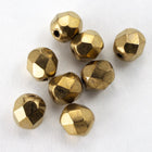 6mm Bronze Fire Polished Bead-General Bead