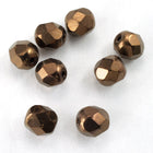 6mm Dark Bronze Fire Polished Bead-General Bead
