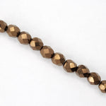 6mm Dark Bronze Fire Polished Bead-General Bead